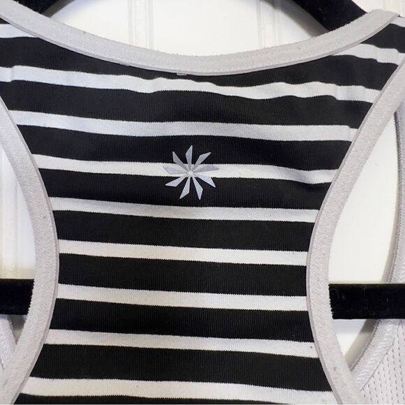 Athleta black and white stark stripe double dare bra small - Picture 9 of 12